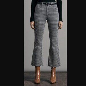 Rag & Bone Women's Casey Knit Jacquard Flare Slim Fit Pants Size 0
